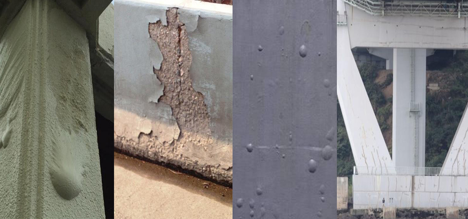 傳統(tǒng)涂層問題展示 傳統(tǒng)涂層鼓泡開裂問題實際案例展示